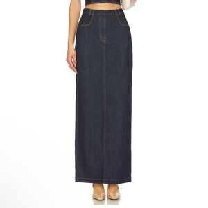Amanda Uprichard Franklin Denim Skirt in Indigo